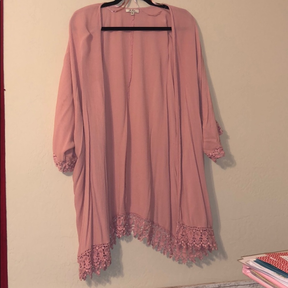 MPH dark nude pink kimono